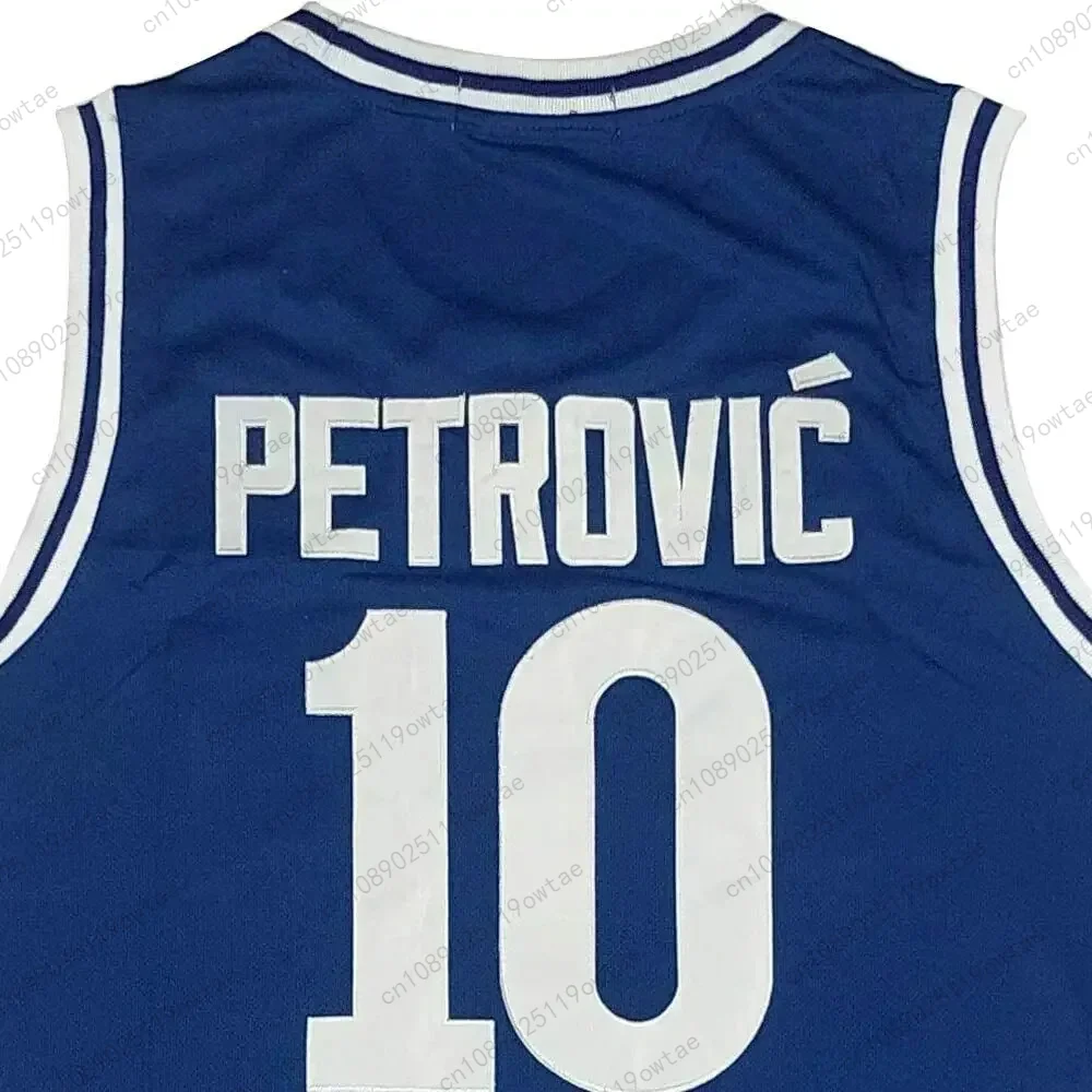 2024-25 Girls Top Children Vest Student Male T Shirt Kids Men TeeDrazen Petrovic Basketball Jersey  Boys Clothes Training Team 1