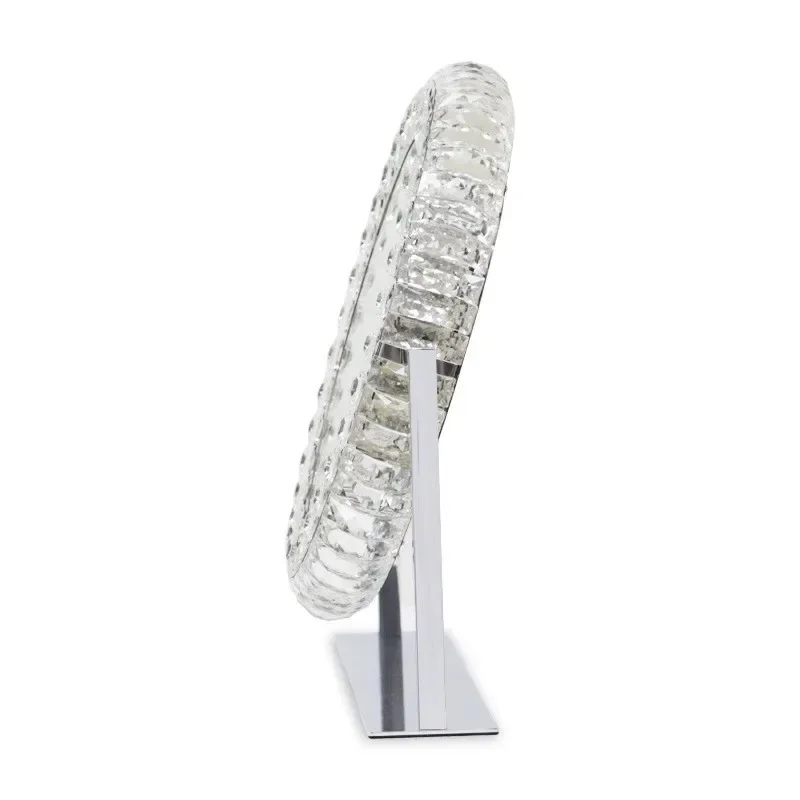 DSA-Oval 360° rotating led makeup mirror - minimalist design, illuminated, large size, perfect for home, desk, or dorm room