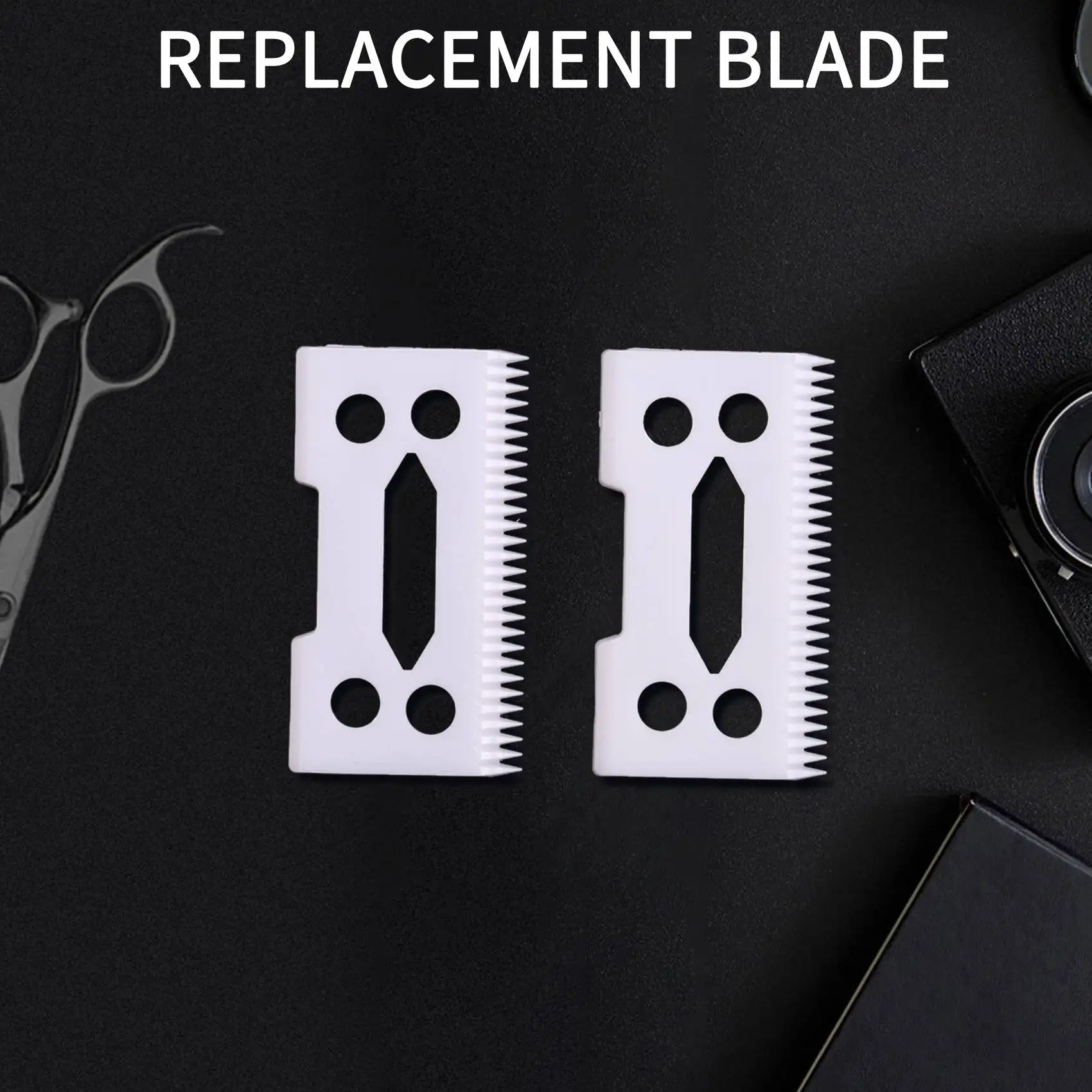 A16Z New 2Pcs 28 Teeth Zirconia Ceramic Clipper Blade for Wahl Senior Clipper