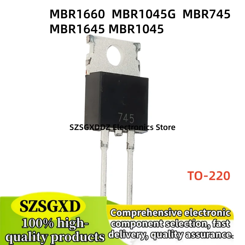 10-20pcs 100% new quality MBR1660 TO220 MBR1045G MBR745 MBR1645 MBR1045 MOS FET TO-220