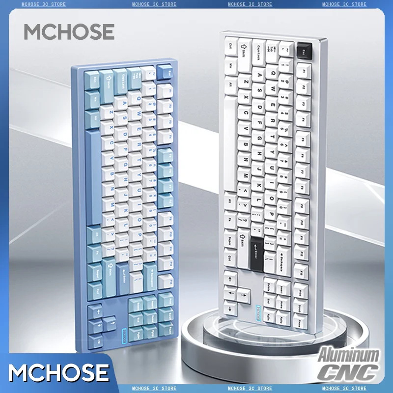 

MCHOSE GX87 V2 Mechanical Keyboard 87Keys 80% Layout 220 Mesh CNC Aluminum Shell Customized Hifi Switch Quick Realease Structure