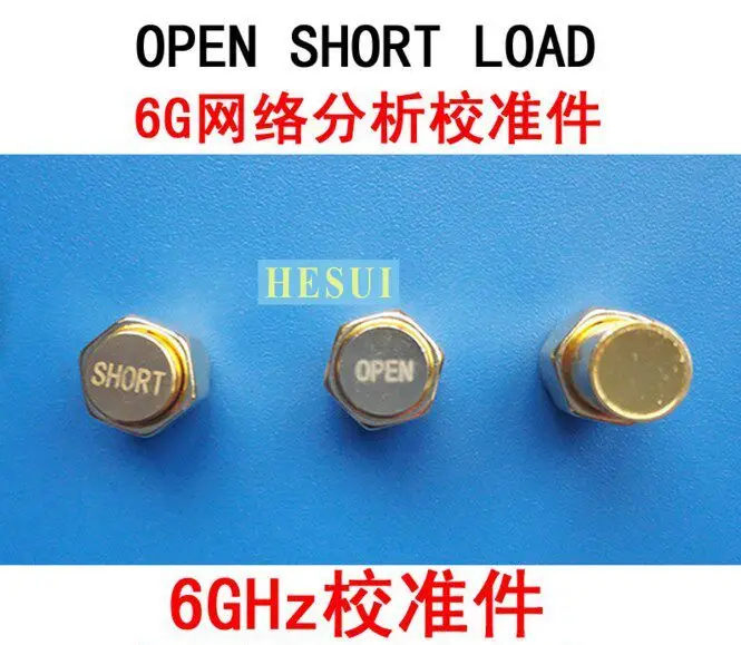 6G Vector Network Analyzer, Calibration Parts, Calibration Parts Open Circuit OPEN, Short Circuit SHORT, Load LOAD