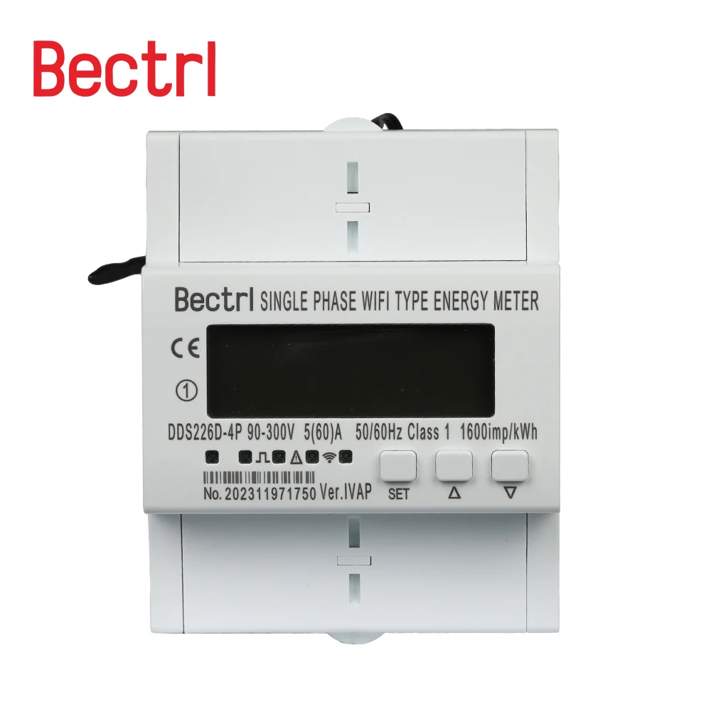 Imagem -03 - Smart Energy Meter Timer Monitor Trilho de Ruído Cnc Wi-fi Kwh Wattmeter Tuya Monofásico 220v 50hz 60hz 65a