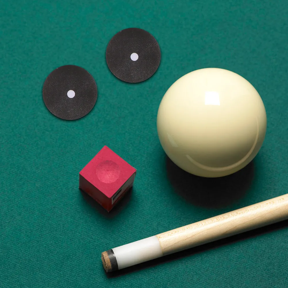 

3 листа наклеек для бильярдного стола с сильной адгезией, круглой формы, для большинства бильярдных столов, черные точки, маркеры для бильярдного стола