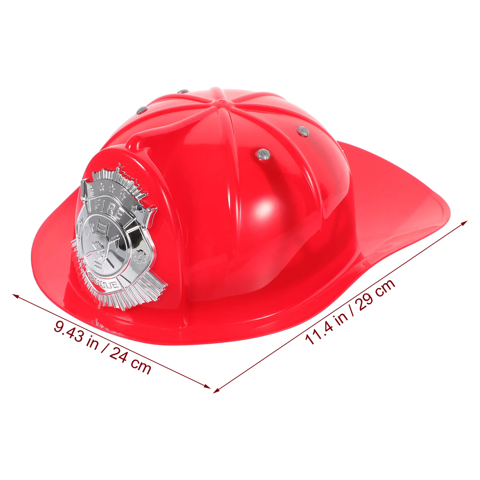 Children's Fire Hat Role Firefighter Kids Fireman Boys Party Favors Plastic Helmets Pretend