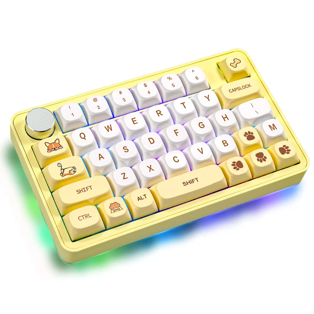 

MK40 Mechical Keyboard 38Keys Pc Accessory Left-Hand Wired gaming keyboard for tablet Macro Programming RGB Customized have Knob