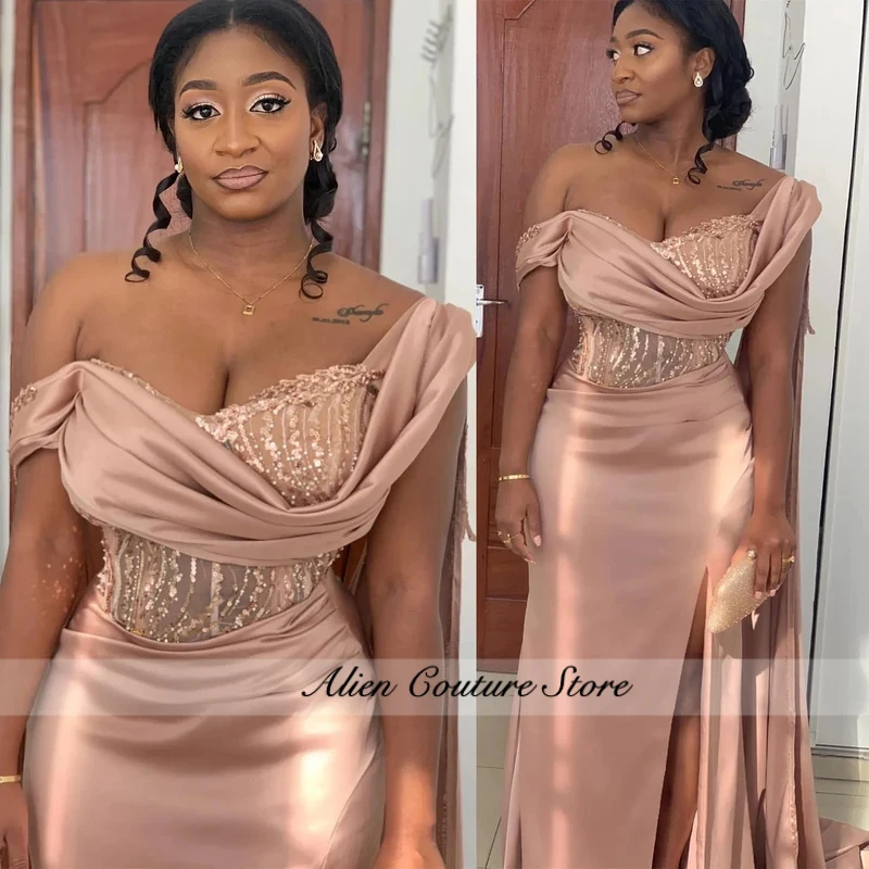 Customized Elegant Mermaid Evening dress Satin One-shoulder PROM Party Bridesmaid birthday Dress for Special occasions 2026