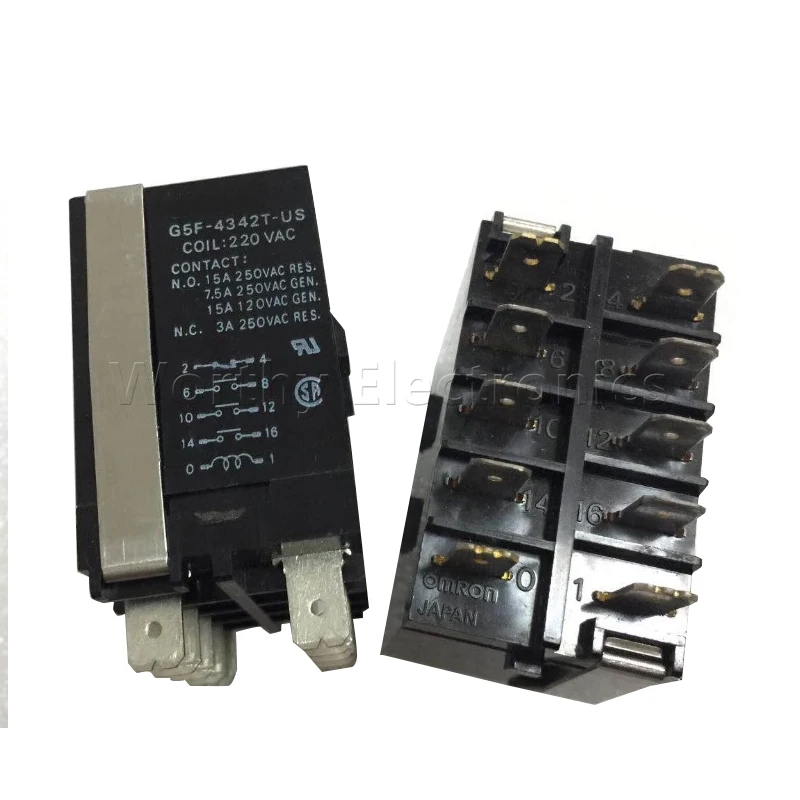 

Free Shipping 10pcs/lot New Original Relay G5F-3342T G5F-4342T-US AC220V 1P 100A for Air-Conditioner