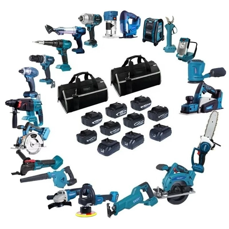6.0AH New Arrival Customized Europe Brazil Stock Discounted Price Cheapest Factory Tools Set Box All in One for Home