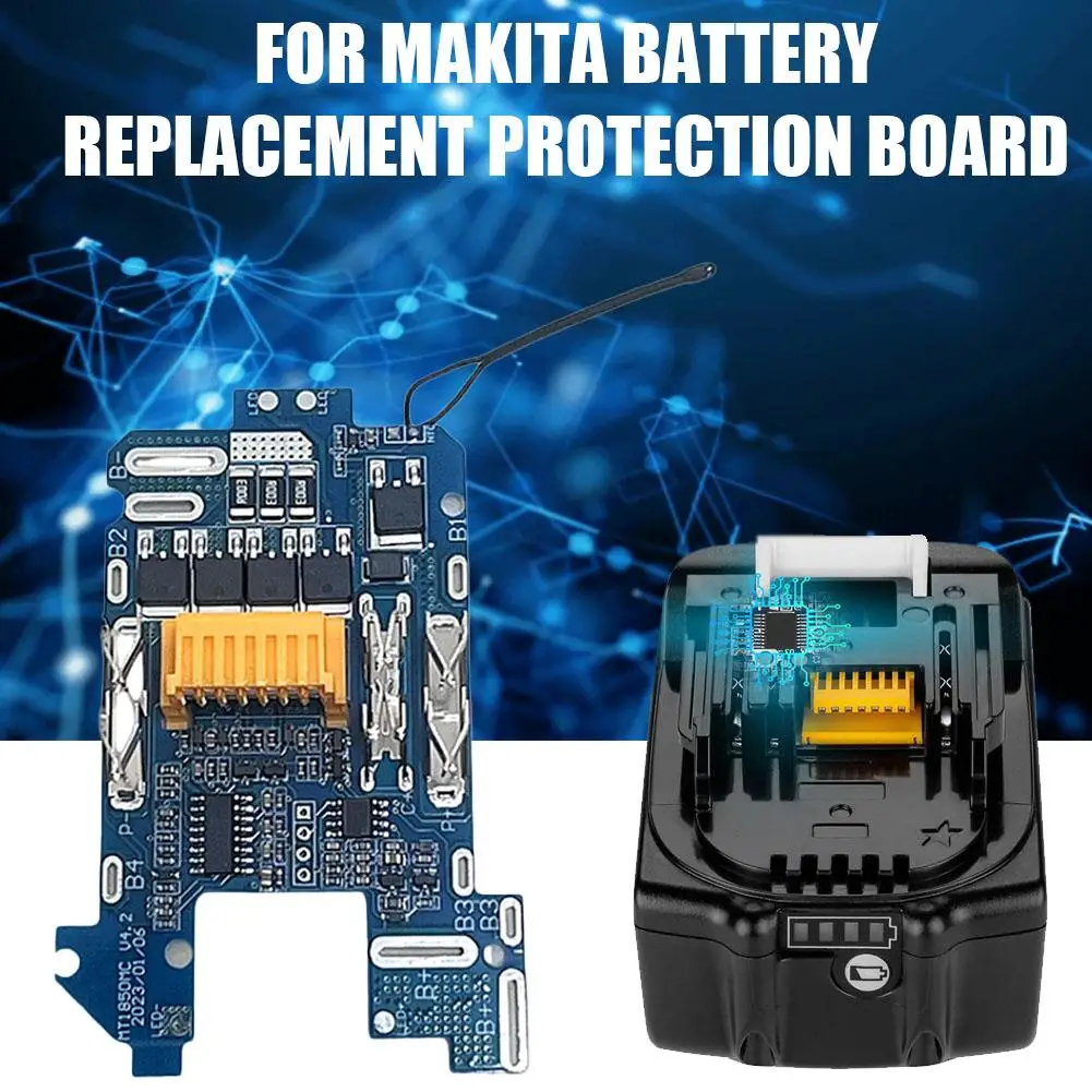 BMS PCB لوح حماية لماكيتا BL1830/BL1840/BL1850/BL1860 18 فولت بطارية ليثيوم أيون مجلس الطاقة حماية دائرة السلامة W8R0