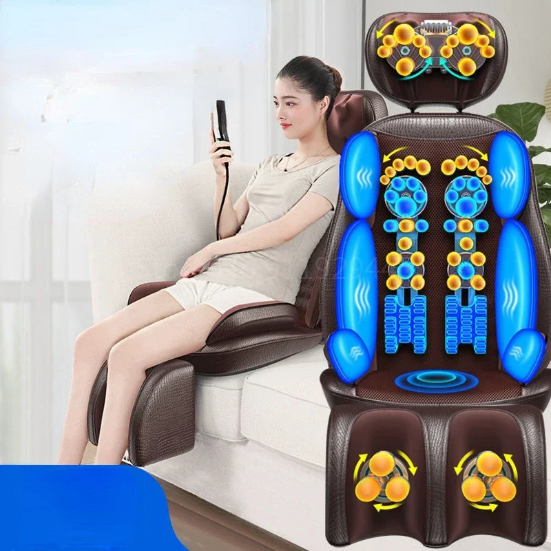 Comprehensive Electric Massage ChairFull Body Massager Heating Vibration Ideal Wellness Gift Total Relaxation Recliner