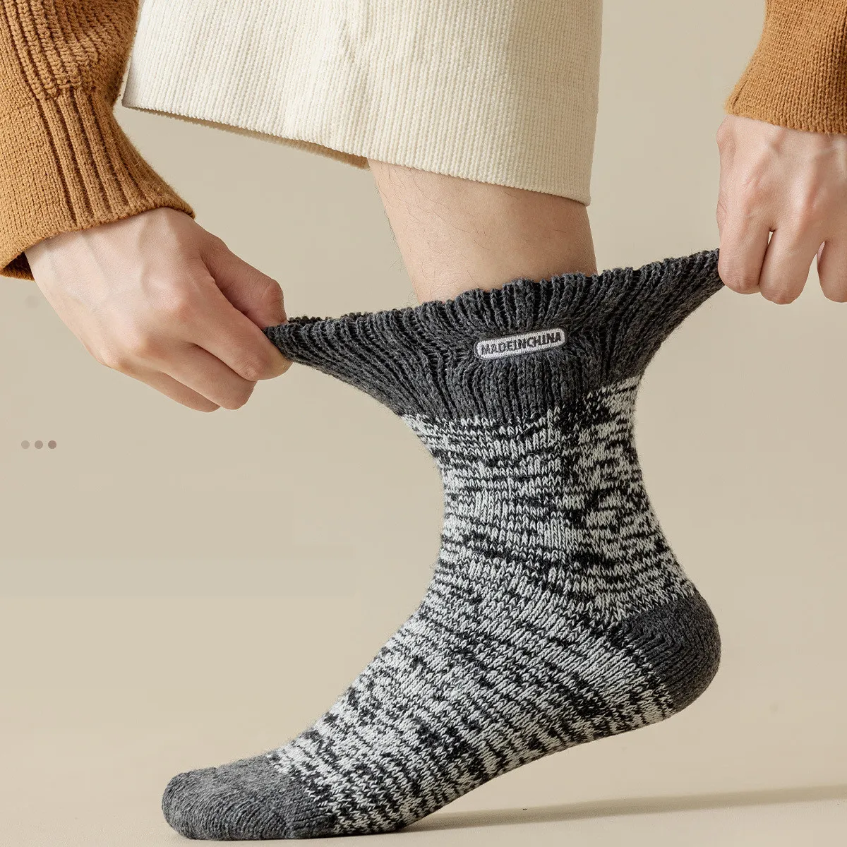 Winter Merino Wool Socks For Men, Super Thick Hiking Socks Thermal Socks For Cold Weather