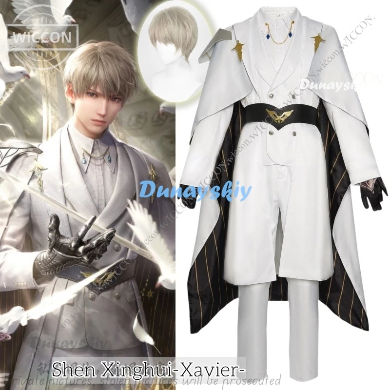 Xavier Game Love And Deep Space Shen Xinghui Cosplay Halloween Costume Wig Birthday Card Cosplay Comic-Con Christmas Xavier