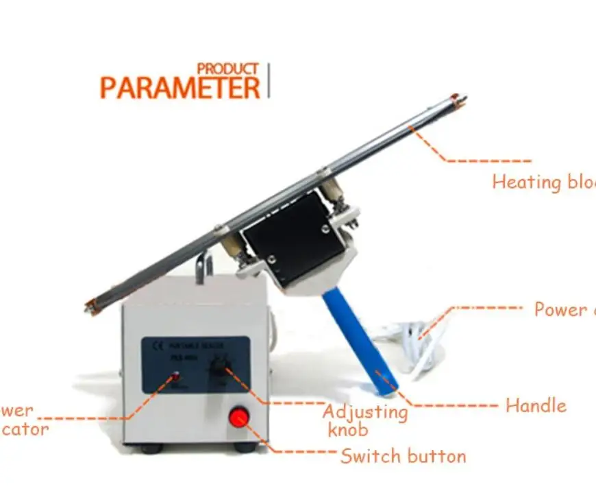 

Hand Clamp Type Sealing Machine Film Sealing Machine Instantaneous Heating Capper AC110V/220V 450W FKR-200A