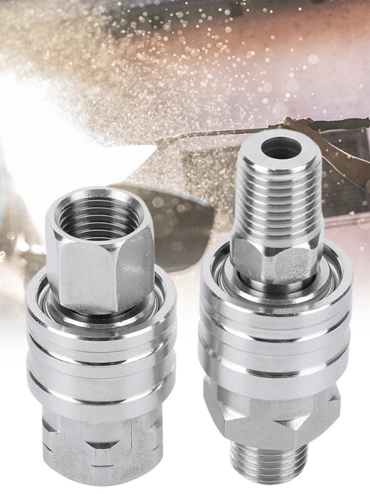 

4Pcs 1/4 High Pressure Washer Quick Connector Internal External Thread High Pressure Washer Adapter Set 1/4 Quick Plug Connector