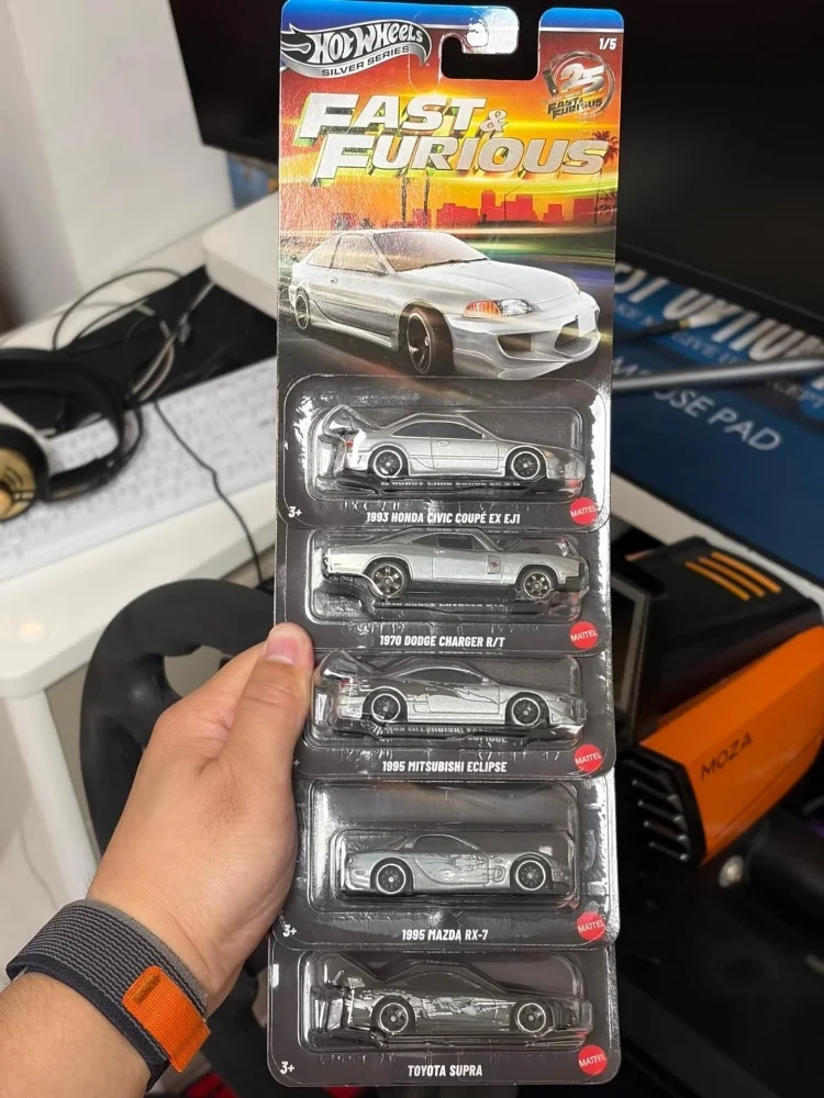 Hot Wheels Silver Series Fast & Furious 26 New Honda Civic Dodge Charger Mitsubishi Eclipse Collectible Car Model Toy Gift view 4