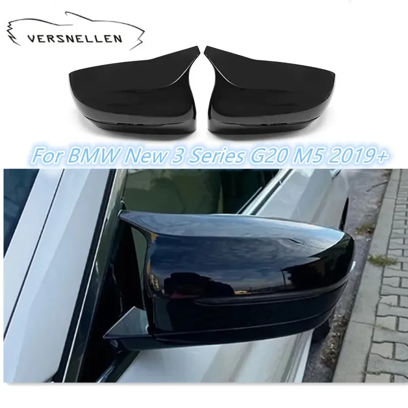 Glossy Black Exterior Side Rearview Mirror Cover Trim For BMW 3 4 5 7 8 Series G20 G22 G23 G28 G30 G38 G11 G12 G14 G15 G16