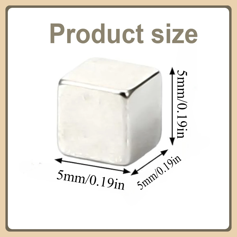 5x5x5/7x7x7/10x10x10mm Small Square Magnet Refrigerator Magnet, Can Be Used for Whiteboards, Handicrafts, Refrigerators, Offices