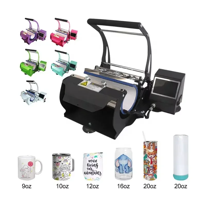 20 oz 30 oz Straight Stainless Steel Tumbler Mug Press Heat Press Machine Sublimation Transfer Printing Machine for Tumblers