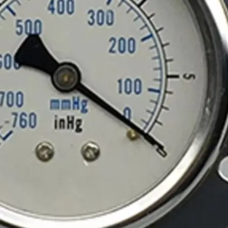 Industrial Pressure Monitoring Axial Edge Gauge Intuitive Operation Measurement Tool Stainless Steel Construction