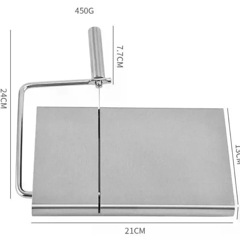 1Pcs Stainless Steel Cheese Slicer Board With Wires Long Lasting Cheese Cutter Tool Easy Maintenance For Home and Event Use