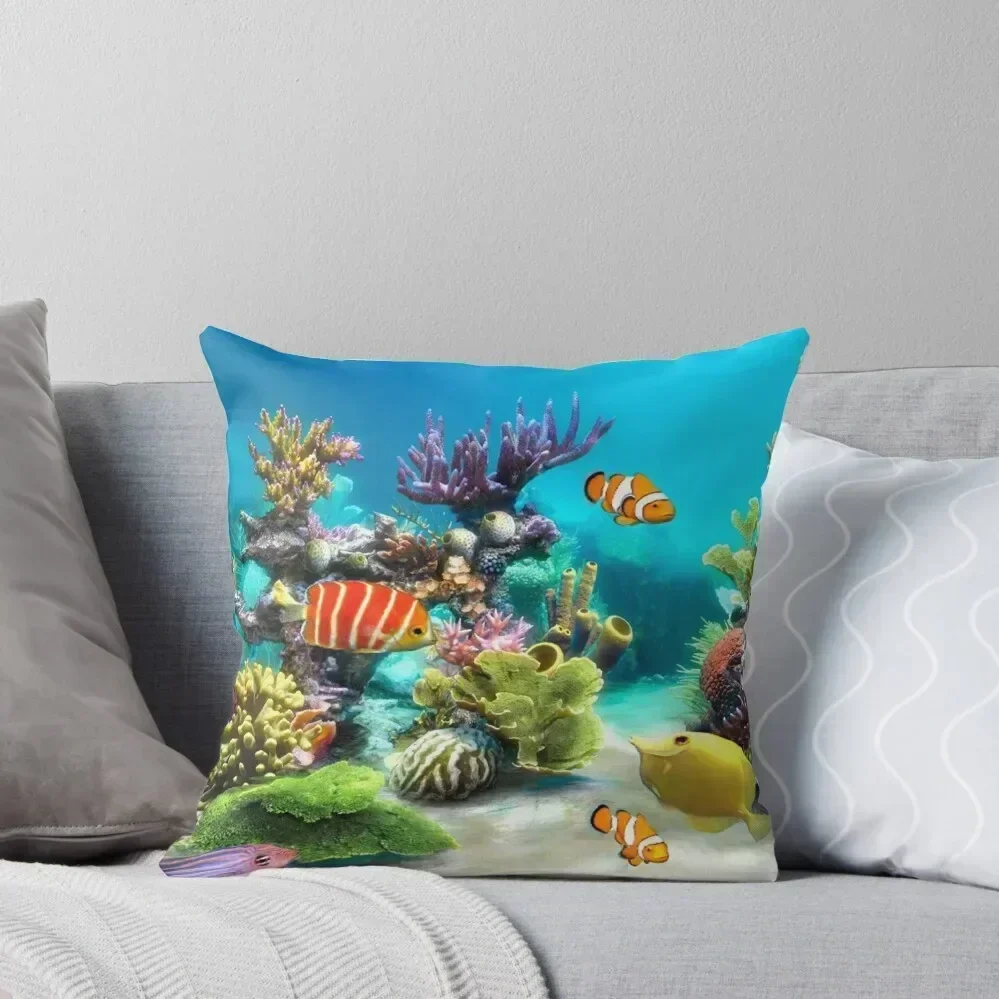

Aquarium Throw Pillow Luxury Pillow Cover Sofa Cushions Covers Cushion Child christmas supplies pillow