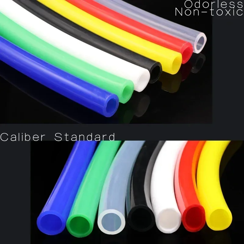 1M Silicone Tube Flexible Rubber Hose Food Grade Soft Drink Pipe Water Connector ID 1 2 3 4 5 6 7 8 9 10 12mm Watering Tube