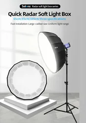 Selens 105cm 16 Rods Beauty Dish Umbrella Softbox Quick Folding Portable with Bowens Mount Speedring Soft Box for Portrait Flash