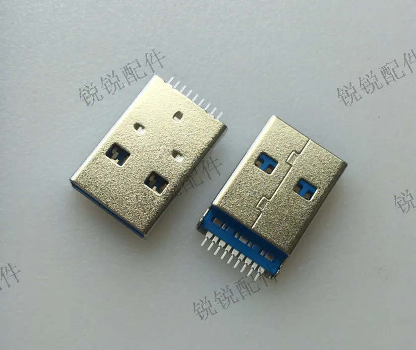For USB3.0 socket USB male USB plug, data transmission interface, female 9P horizontal patch slot