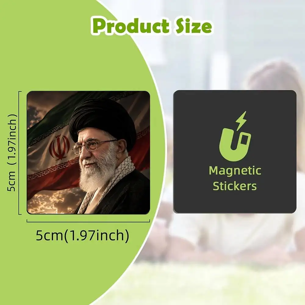 For RIP Ali K-Khamenei Iran Refrigerator Magnet Creative Kitchen Home Decoration Soft Magnetic Festival Gifts Multi Scene Use