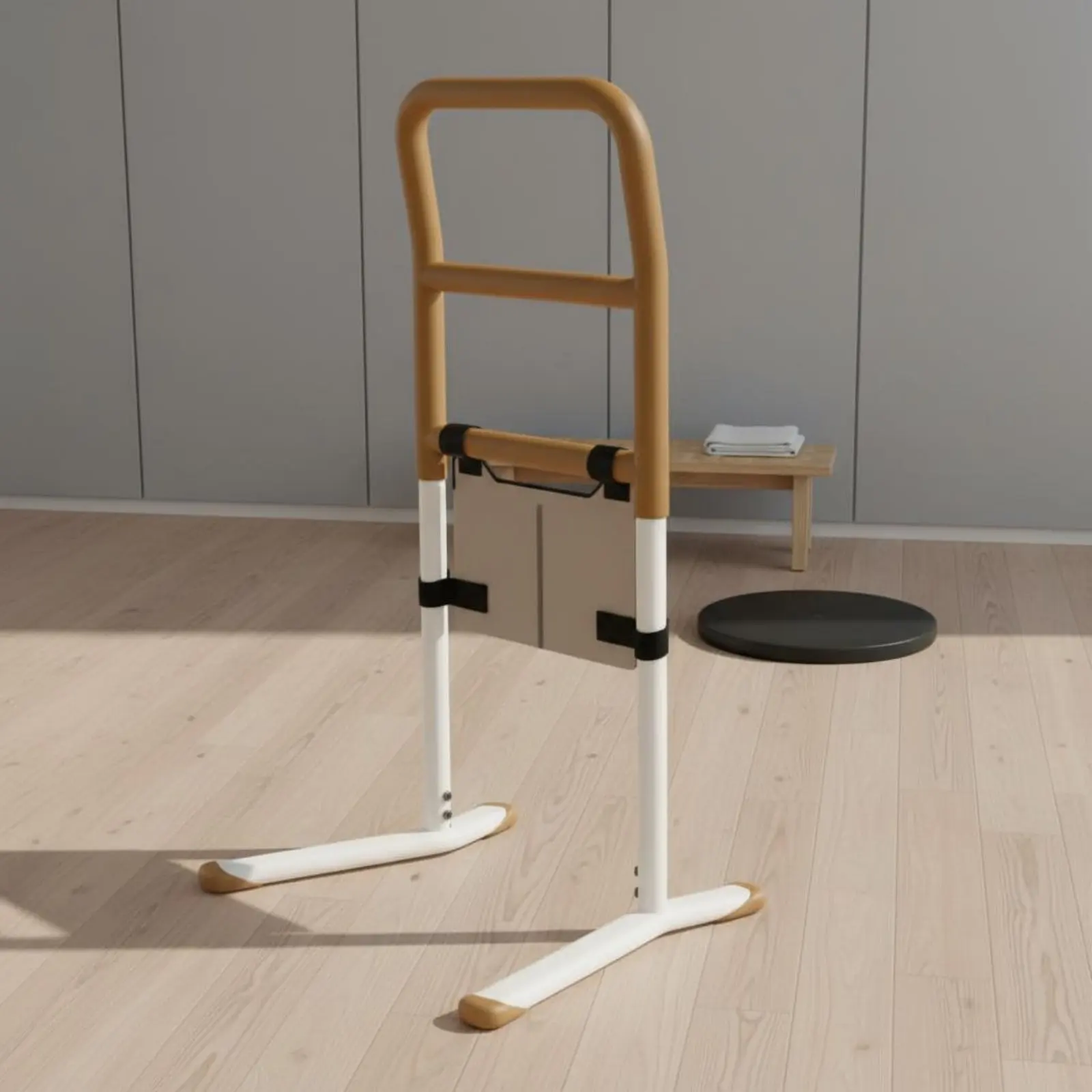 

Bedside Assist Rail Lightweight & Long-Lasting Freestanding Grab Bar Stand Assist Rail Supports up to 300 Lbs Toilet Safety