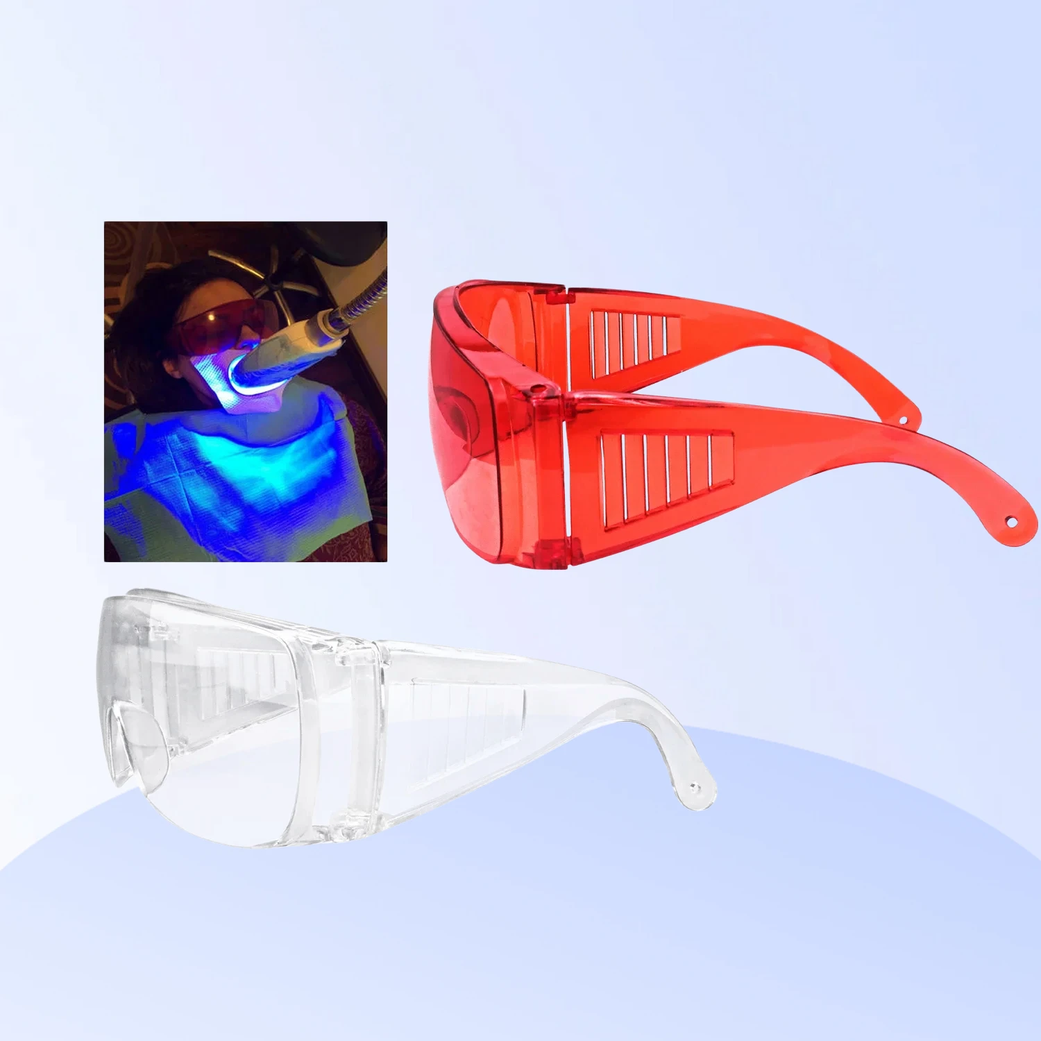 

3 Pcs Lab Protective Safety /teeth Whitening Dental Eye Protection Spectacles Eyewear Anti-Shock Goggles Glasses