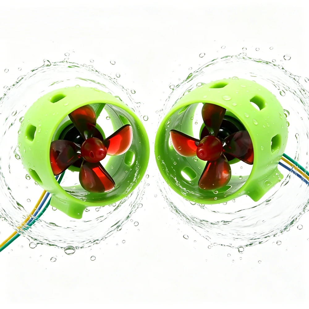 

12V Underwater 2KG 4-Blade CW CCW Thruster / 50A Brushless ESC Water-cooled / Hotrc DS600 Radio Transmitter For RC Boat Jet Boat