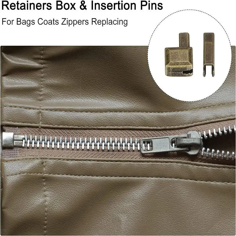 

Набор для ремонта молний с 3 комплектующими # 5 # 8 # 10 # Набор для замены молний: съемники и штифты, фиксаторы для сумок, пальто и одежды, полный комплект