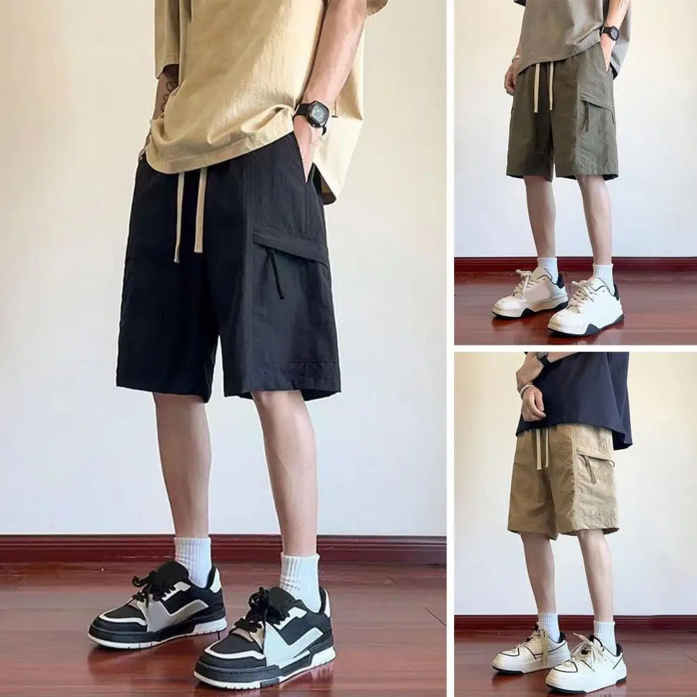 2025 Черные крутые шорты-карго для мужчин и женщин, тонкие свободные шорты с допамином, спортивные повседневные корейские шорты в стиле хип-хоп для мужчин
