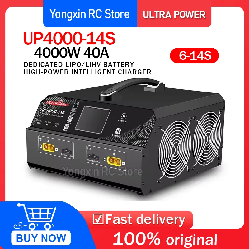 

Ultra Power UP4000 14S 2X2000W 40A 6-14S Lipo/LiHV Battery UAV Drone Charge