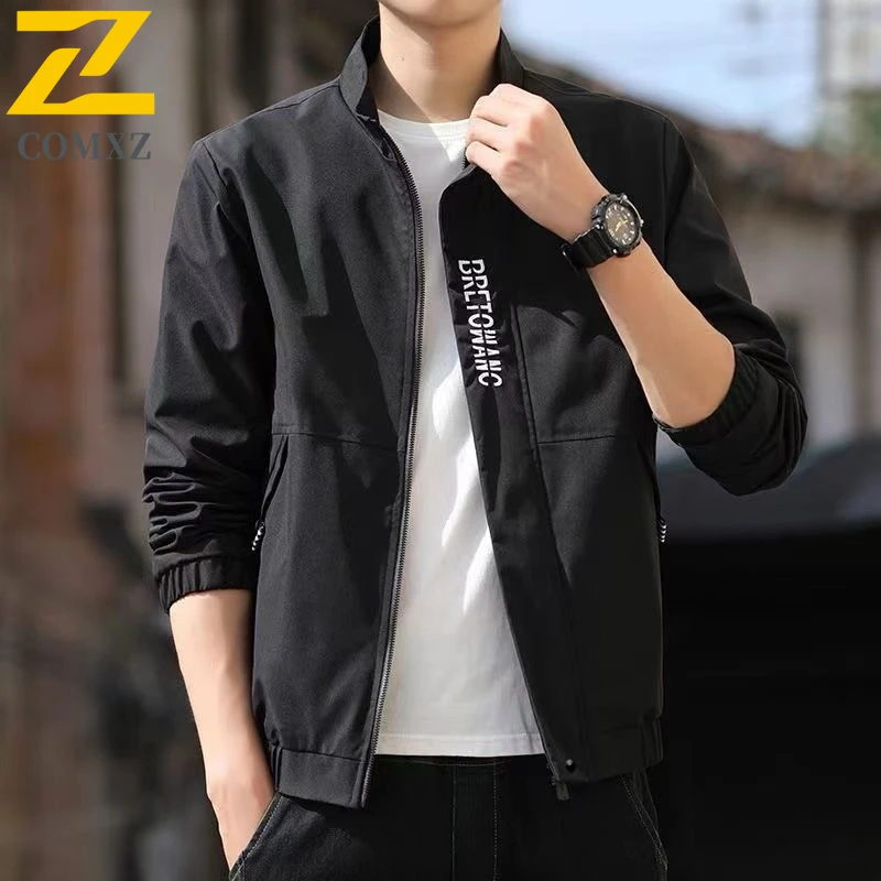

3XL 4XL Men's Jacket Korean Edition Trendy Loose Youth Fashion Handsome 2025 New Spring and Autumn Jacket Men's Charge Jacket