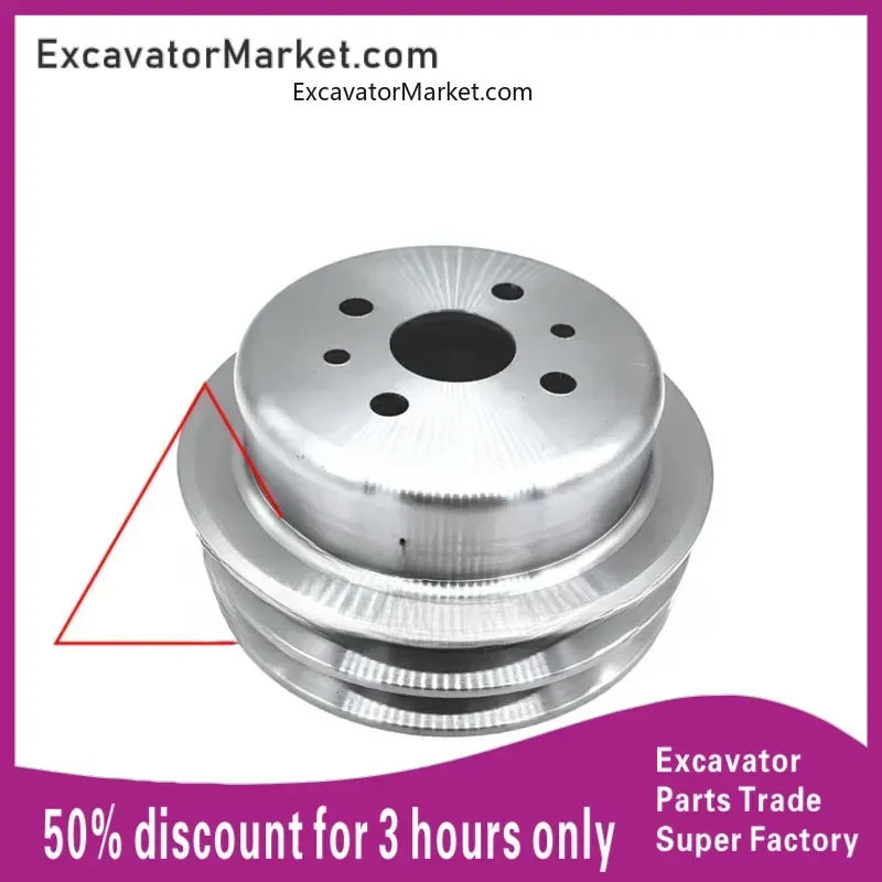 Excavator Spare XCMG 215c Sany 215-8 Sumitomo SH200a2/a3 Isuzu 6bg1 to reduce the fan water pump pulley