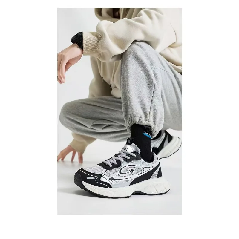 Retro unky Dad Shoes Men's Summer 2026 Thick Sole Hiking Sneakers Breathable Mesh Non-slip Casual Streetwear Footwear