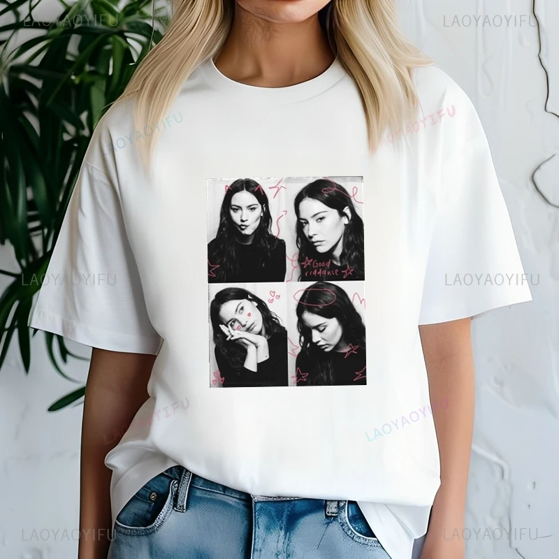 المغني الشهير جرايسي أبرامز الكلاسيكية المشارك أزياء طباعة تي شيرت، أعلى عارضة طاقم الرقبة قصيرة الأكمام المرأة تي شيرت #5