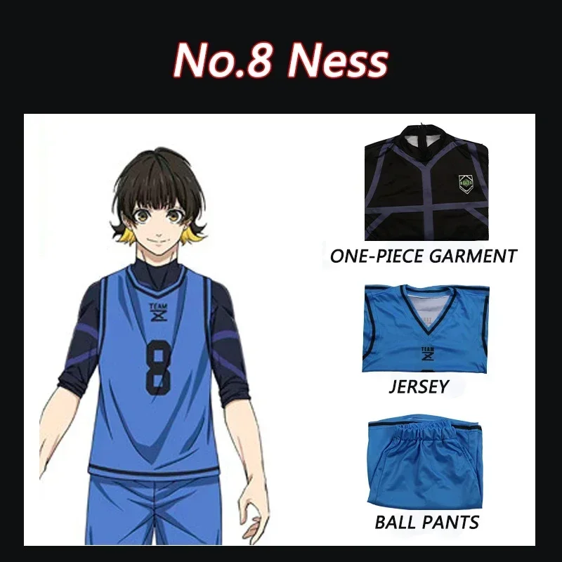 EE01 Anime Blue Lock Seishiro Nagi Isagi Yoichi Cosplay Costume Wig Football Jersey Men Women BLUE LOCK Cosplay Sportswear J&0Ww