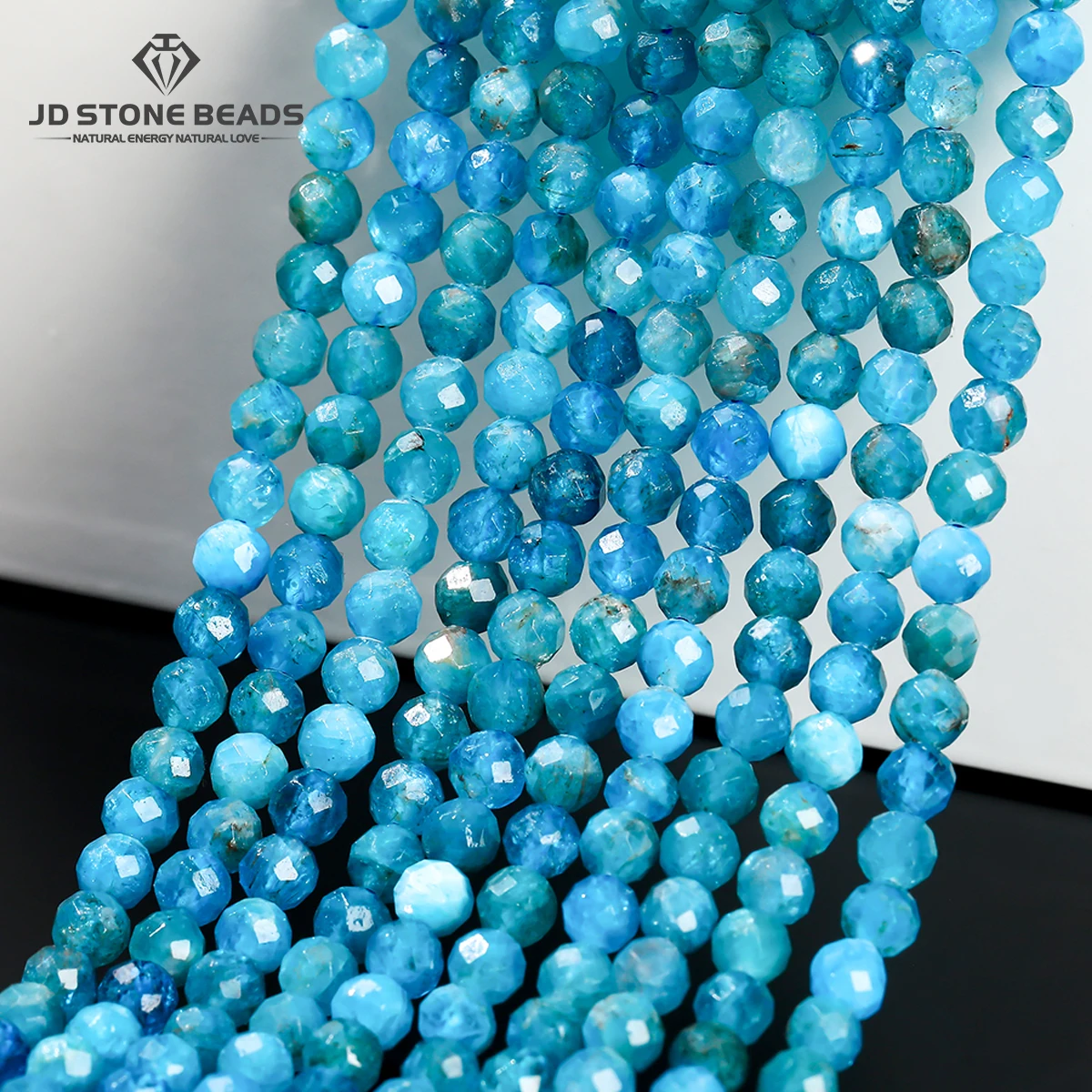 2 3 4mm Natural Faceted Apatite Beads Loose Spacer Seed Small Bead for Jewelry Making Diy Necklace Bracelet Accessory 15