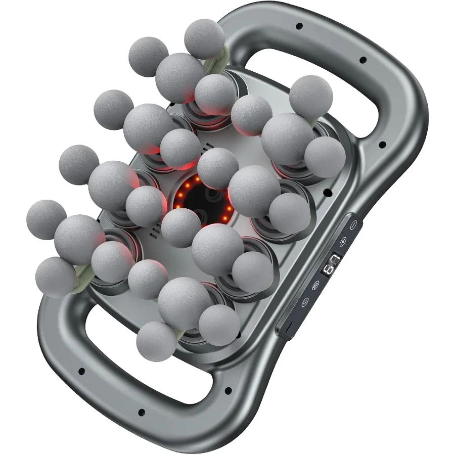 

Обновленный 28-головочный массажный пистолет, ручной массажер для спины, пистолет для глубоких тканей, 9-скоростной электрический перкуссионный массажер для мышц тела для At