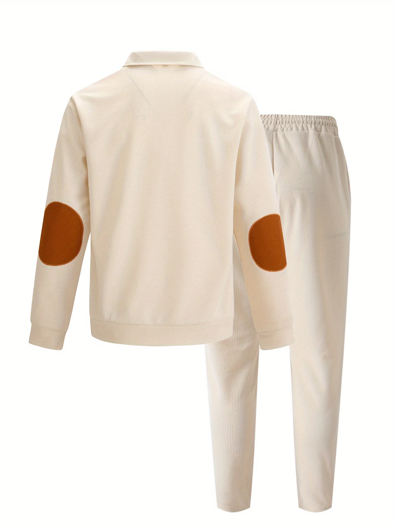 الرجال الخريف وصول جديد النمط الأمريكي الوقوف طوق زر متابعة أكمام الكوع مبطن Colorblocked كم طويل هوديي وبانت #3