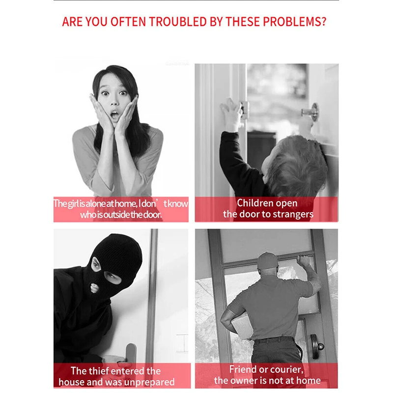 Smart Wireless Wifi Video Doorbell 720P Intercom Phone Call Door Bell Camera Infrared Remote Record Support TF Card