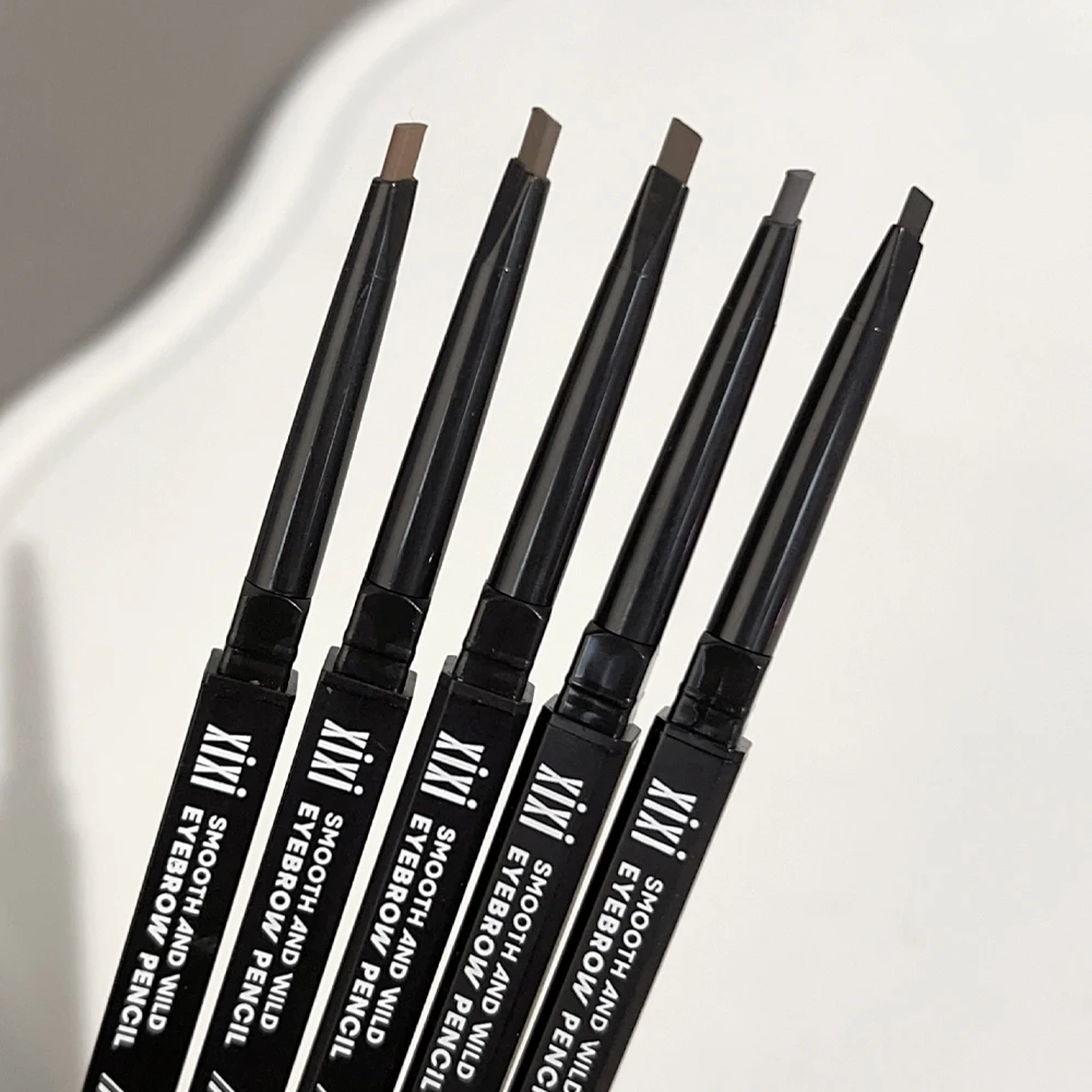 Crayon de contour des sourcils à double extrémité résistant à la transpiration, rehausseur de sourcils, imperméable, durable, noir, marron, cosmétiques de maquillage, 256