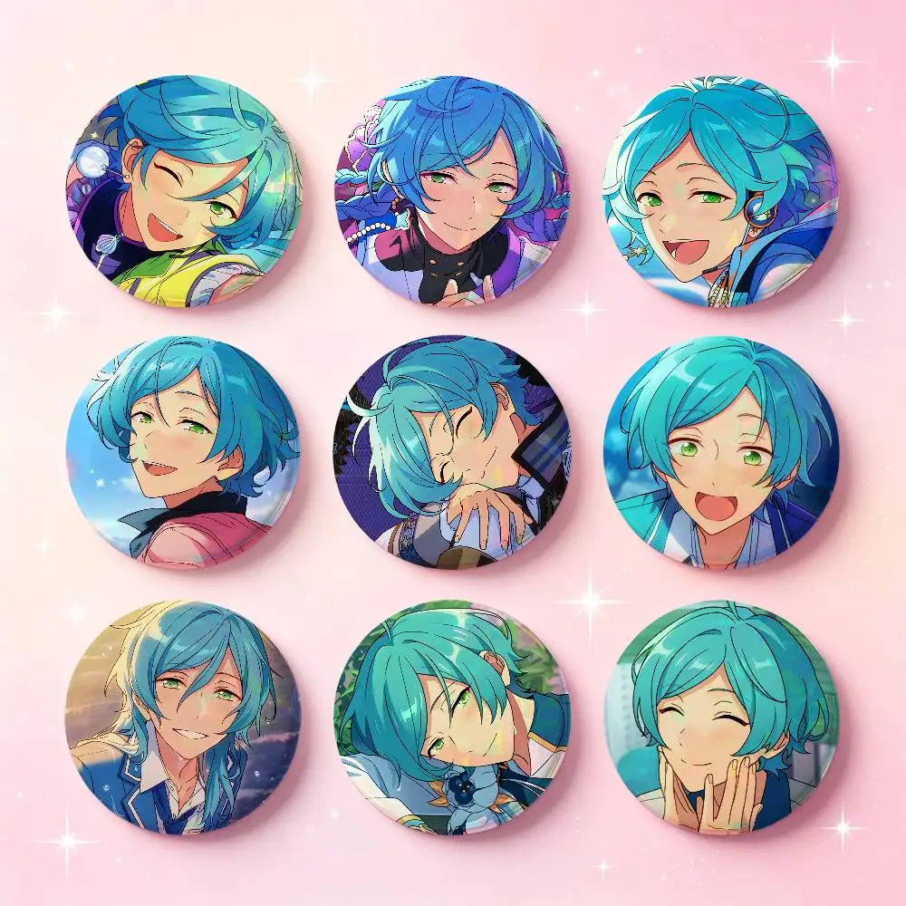 Kanata Shinkai Anime Figure Badges Button Round Creative Pin Brooch Badge Bag Decor Accessories Fans Collect Friends Gifts