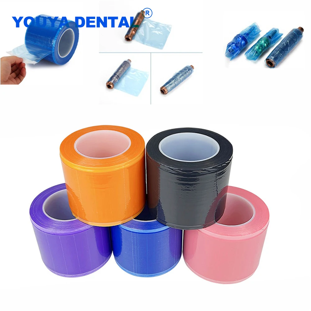 

1 roll Disposable Isolating Membrane Separation Release Film Dental Protective PE Film Barrier Tape Oral Medical Tattoo Material