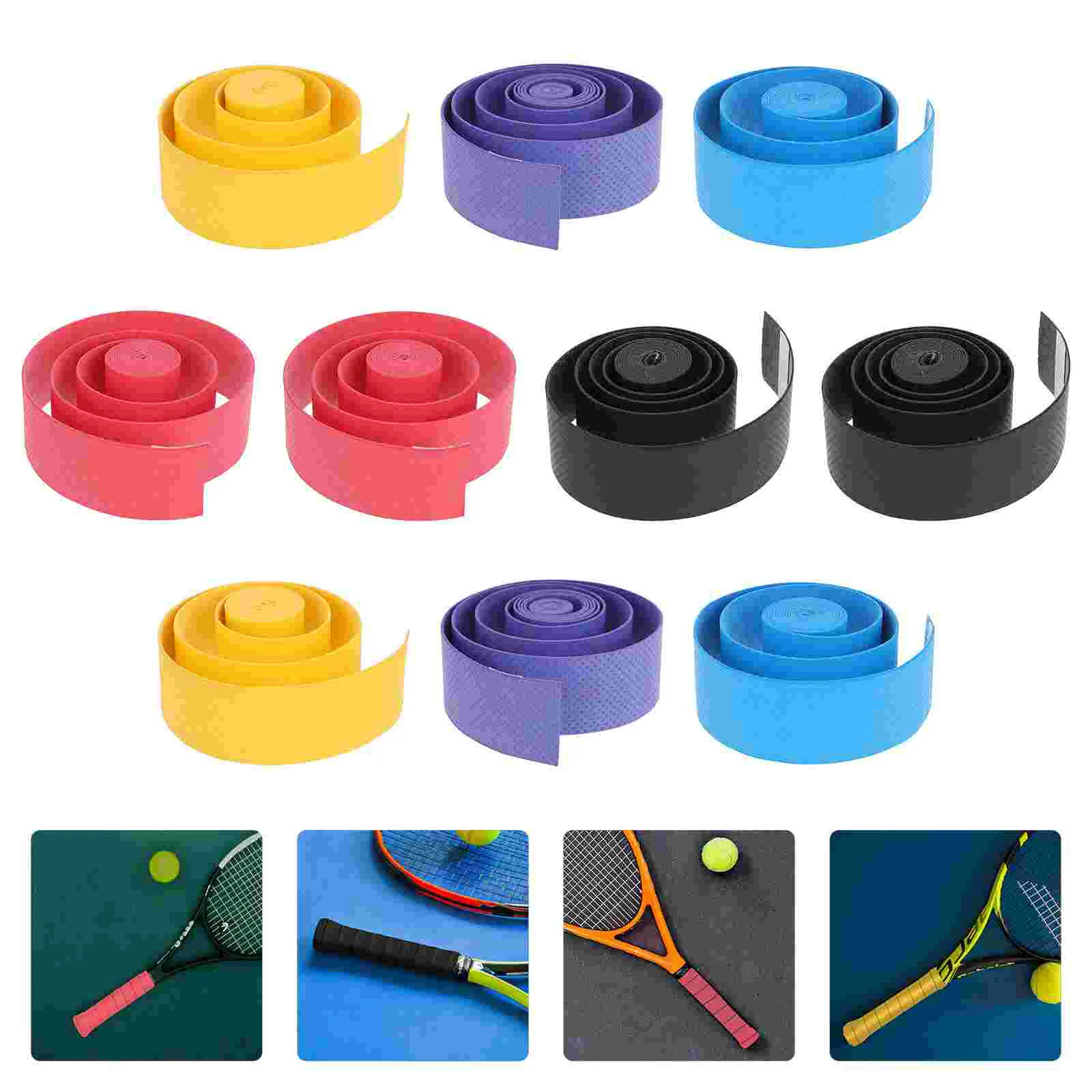 10 Pcs Anti-slip Belt for Drum Sticks Drumstick Grip Tape Wrapping Accessories Sports Comfortable Racket Tapes Water Viscous Pu