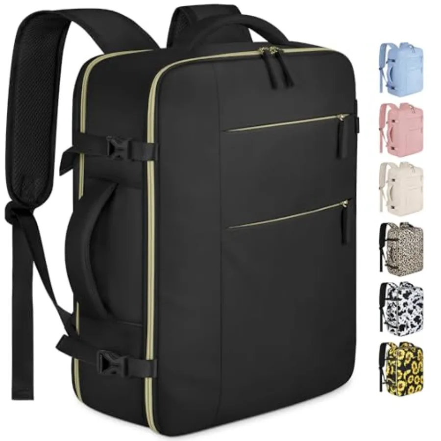 

Travel Backpack for Women Men Waterproof Laptop Backpack Airles Approved Personal Item Backpack Bag Computer Bookbag for Busess